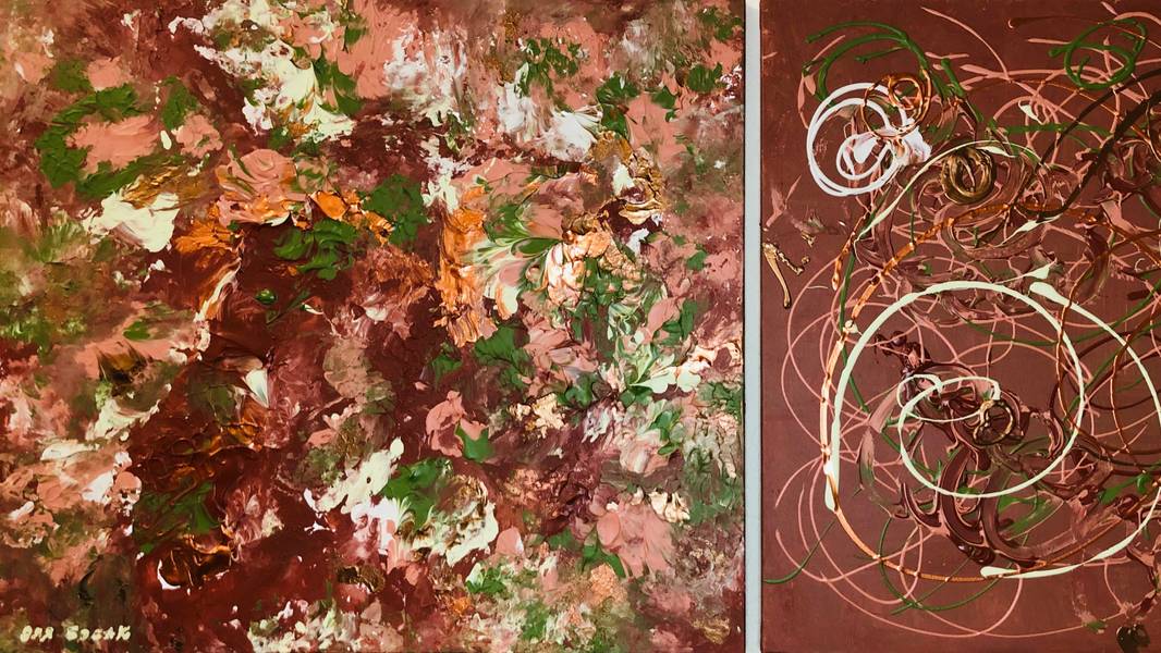 The Law of Energy of Conservation  Abstract Painting Olha Bosak - Subjektiv.art