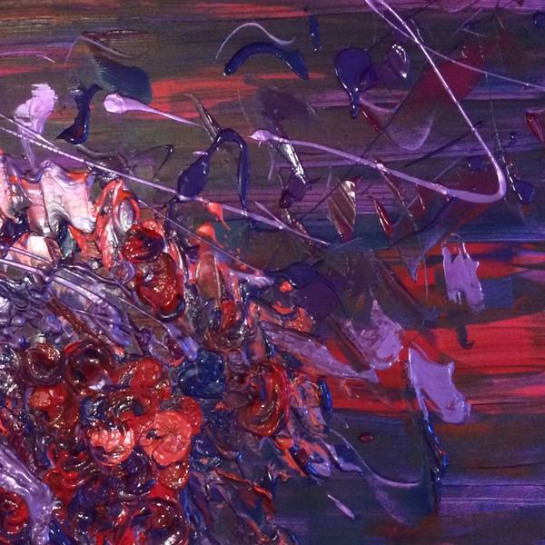 Power of Positive Energy Abstract Painting Olha Bosak - Subjektiv.art