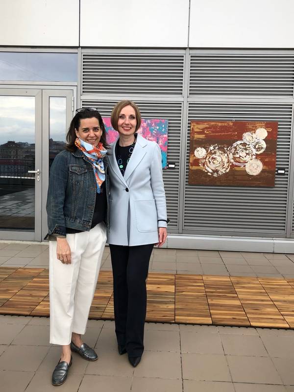 Mysterious Universe  Abstract Painting Olha Bosak - Subjektiv.art