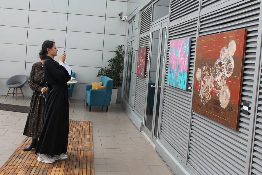 Mysterious Universe  Abstract Painting Olha Bosak - Subjektiv.art