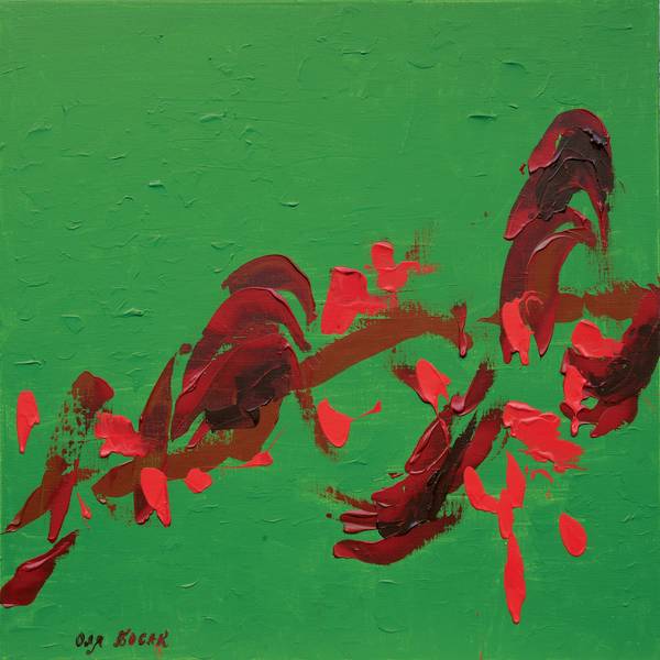 Relationships Between Souls Expressive and gestural Painting Olha Bosak - Subjektiv.art