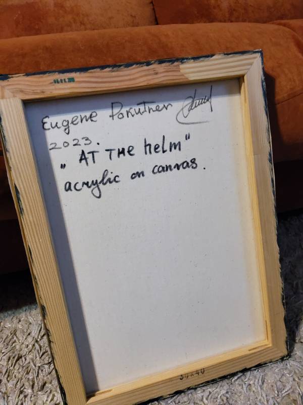 At the helm Abstract Painting Eugene Pokutnev - Subjektiv.art