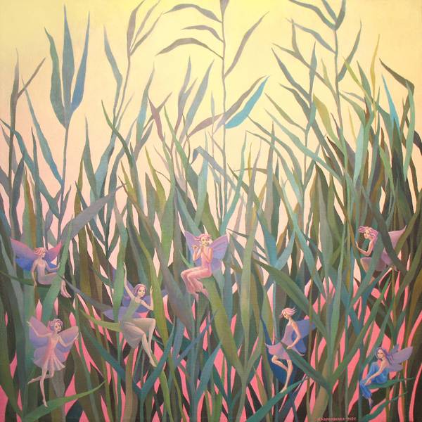 When dusk falls Surrealistic Painting Lana Korolievskaia - Subjektiv.art