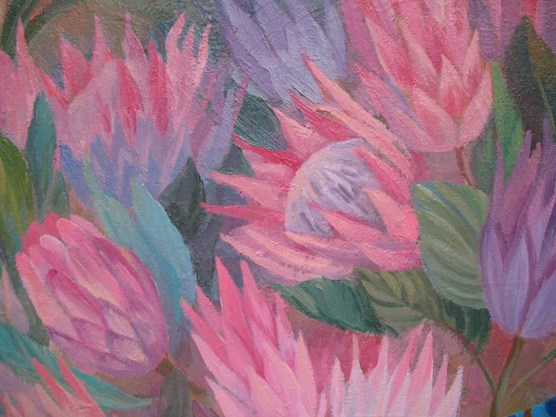Mirror of Orisha Oshun Fine Art Painting Lana Korolievskaia - Subjektiv.art