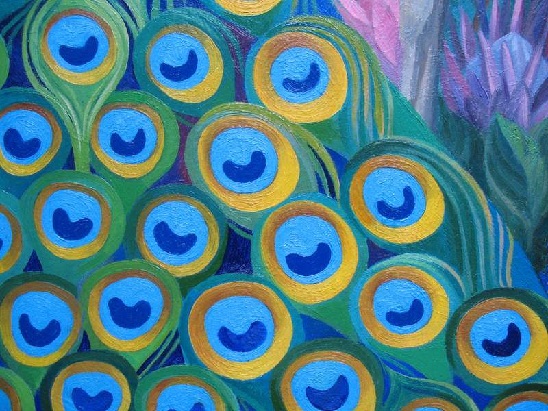 Mirror of Orisha Oshun Fine Art Painting Lana Korolievskaia - Subjektiv.art