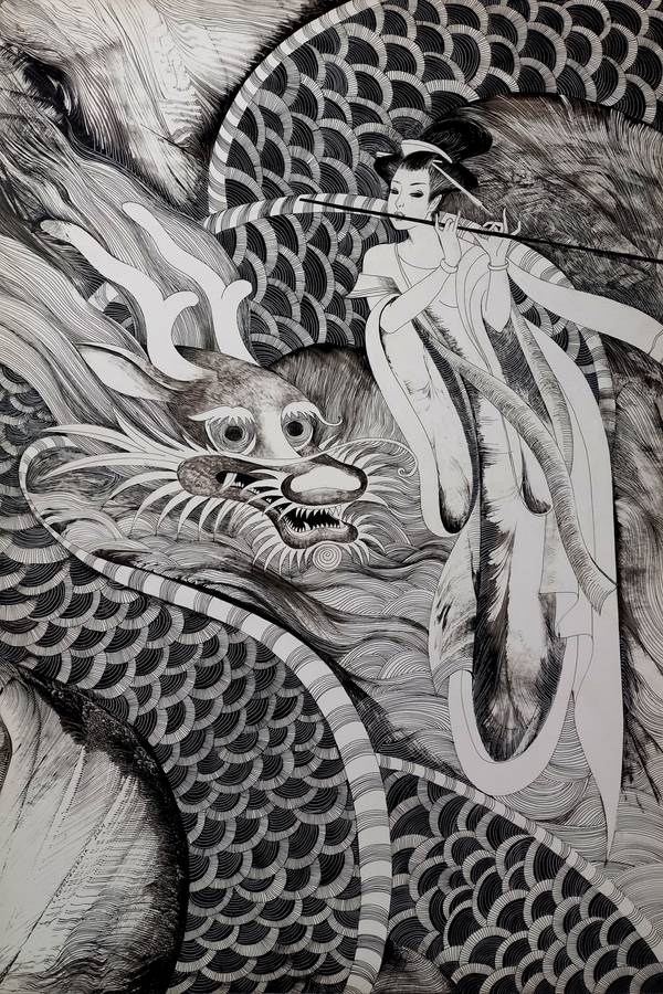 Girl and dragon  - Subjektiv.art