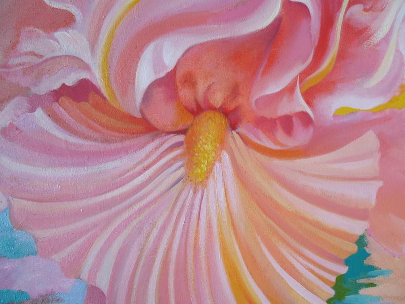 Flower of peace Fine Art Painting Lana Korolievskaia - Subjektiv.art