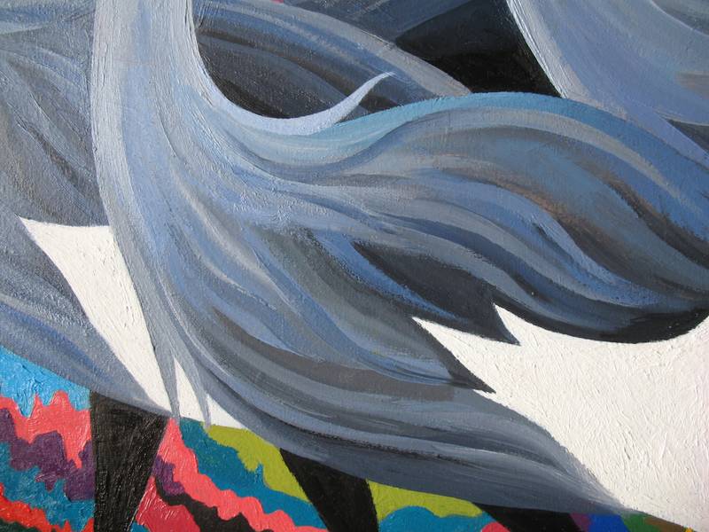 Crowned cranes Fine Art Painting Lana Korolievskaia - Subjektiv.art