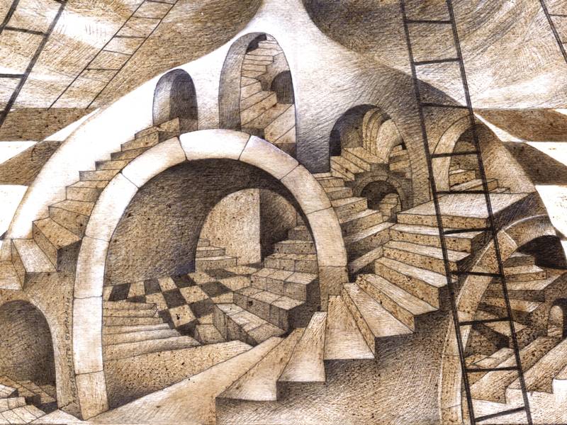 Mazes Of Time Surrealistic Prints Lana Korolievskaia - Subjektiv.art