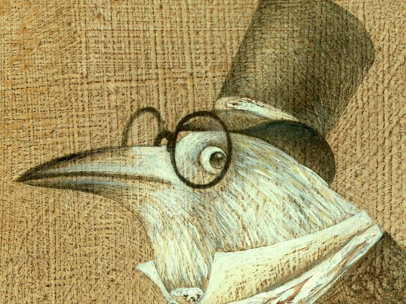 White Raven Surrealistic Prints Lana Korolievskaia - Subjektiv.art