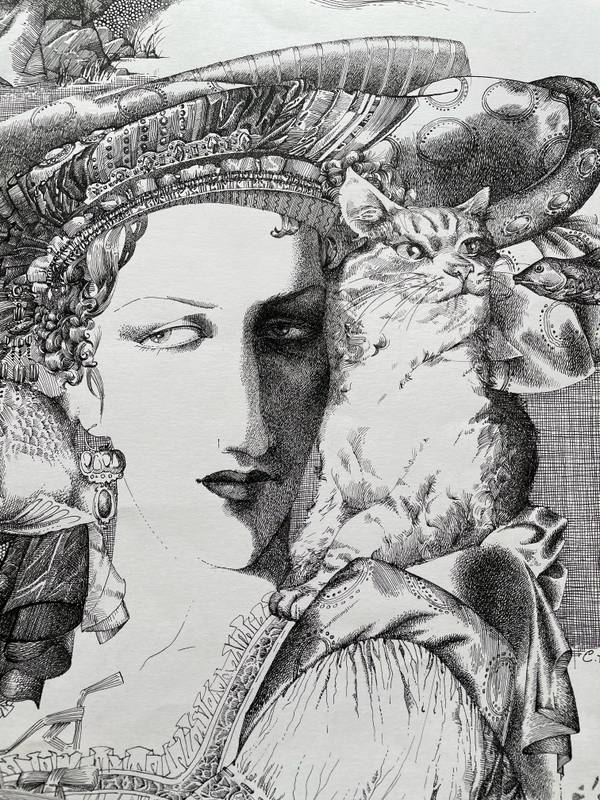 Morning tea Graphic, illustrative and typographic Drawing Julia Chemerys - Subjektiv.art