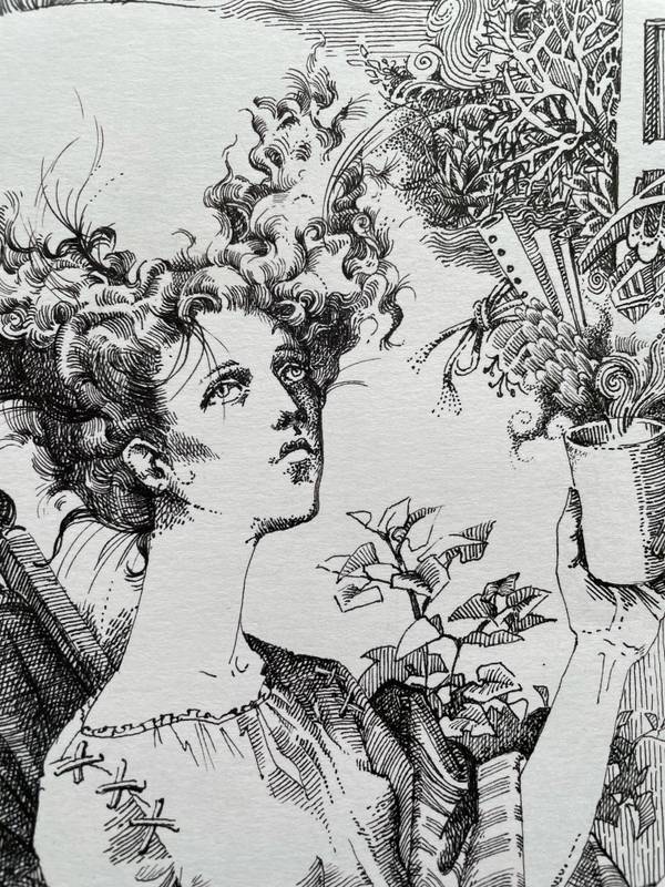Morning tea Graphic, illustrative and typographic Drawing Julia Chemerys - Subjektiv.art