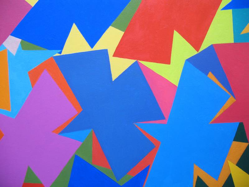 Birds of peace Abstract Painting Lana Korolievskaia - Subjektiv.art