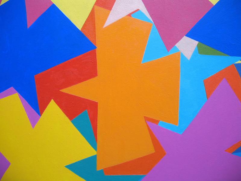 Birds of peace Abstract Painting Lana Korolievskaia - Subjektiv.art