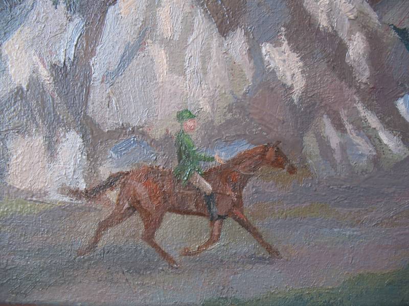 The mountain that the sun loves Fine Art Painting Lana Korolievskaia - Subjektiv.art
