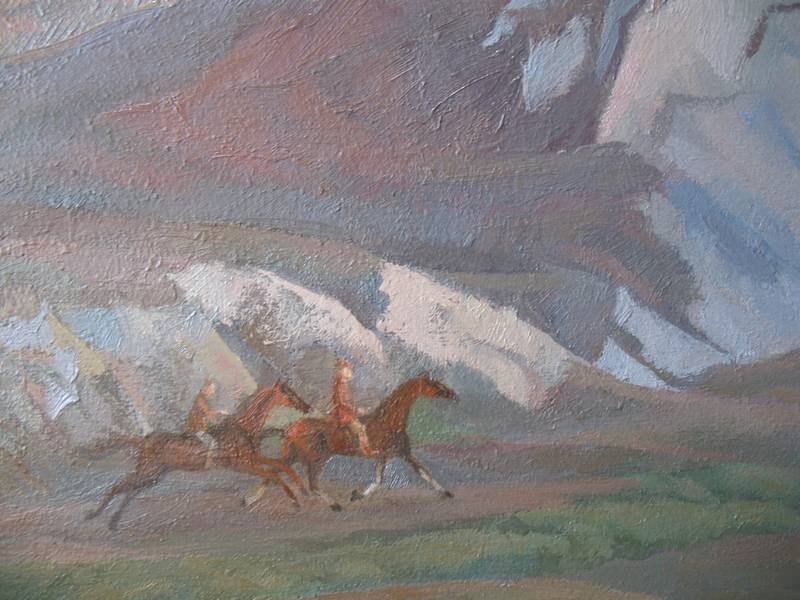 The mountain that the sun loves Fine Art Painting Lana Korolievskaia - Subjektiv.art