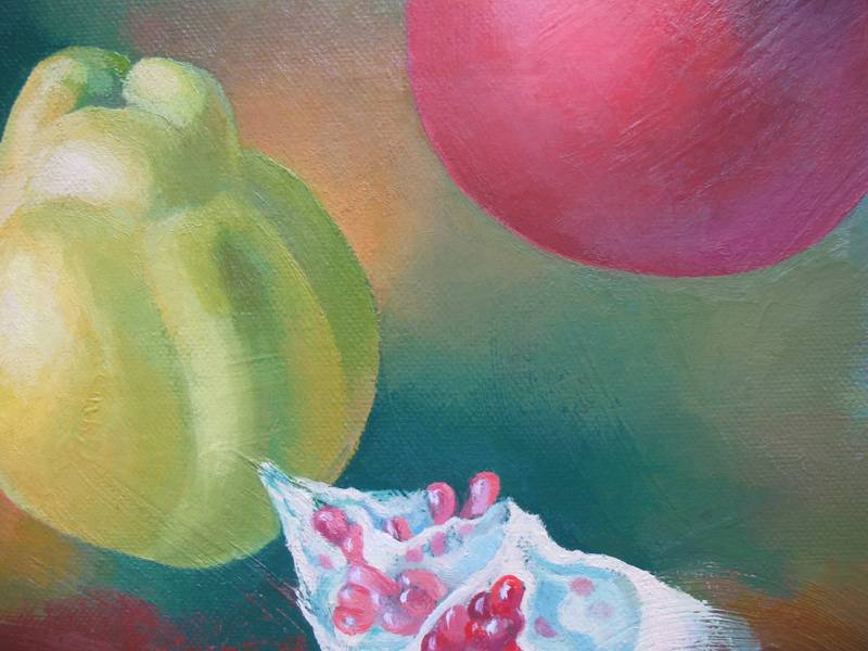 Fruit gravity Fine Art Painting Lana Korolievskaia - Subjektiv.art