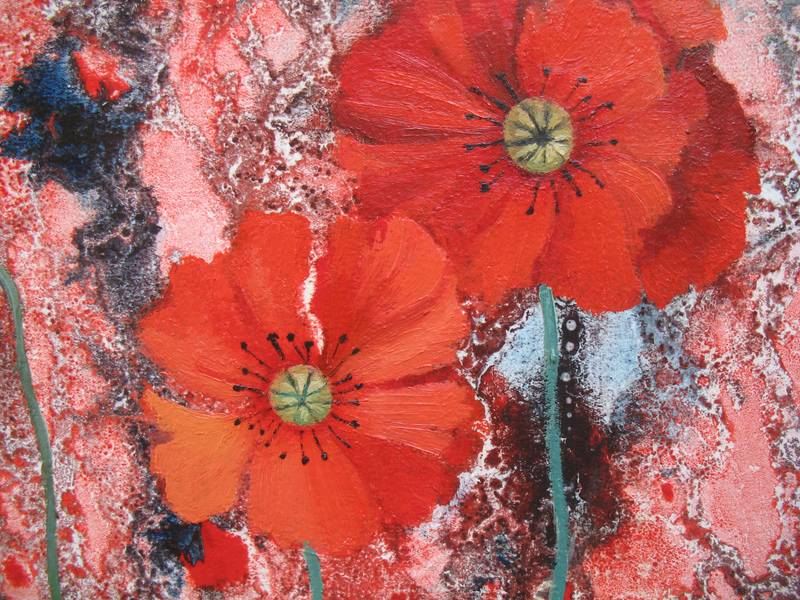 Red poppies Fine Art Painting Lana Korolievskaia - Subjektiv.art