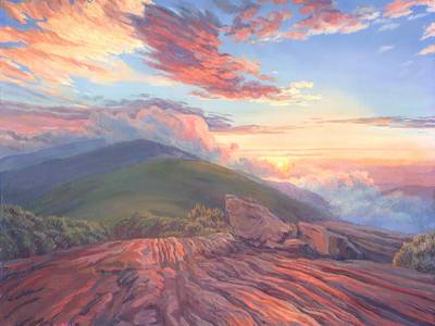 Sunset in the mountains - Subjektiv.art