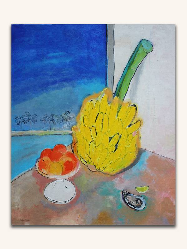 Still Life with oyster Modern Painting Artem Andreichuk - Subjektiv.art