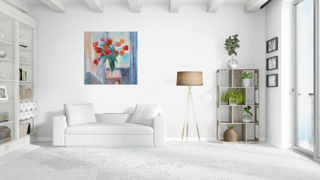 Tulips Modern Painting Artem Andreichuk - Subjektiv.art