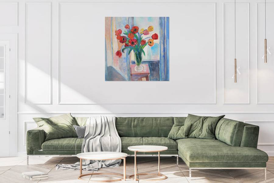 Tulips Modern Painting Artem Andreichuk - Subjektiv.art