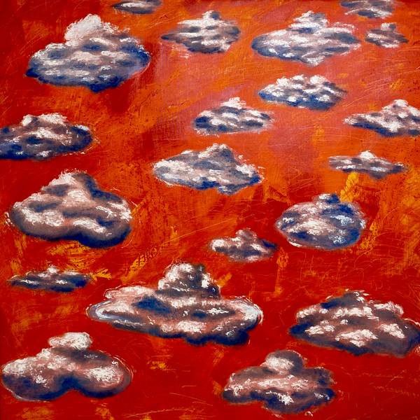 Shattered Sky Expressive and gestural Painting Tamara Safarova - Subjektiv.art