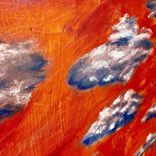 Shattered Sky Expressive and gestural Painting Tamara Safarova - Subjektiv.art