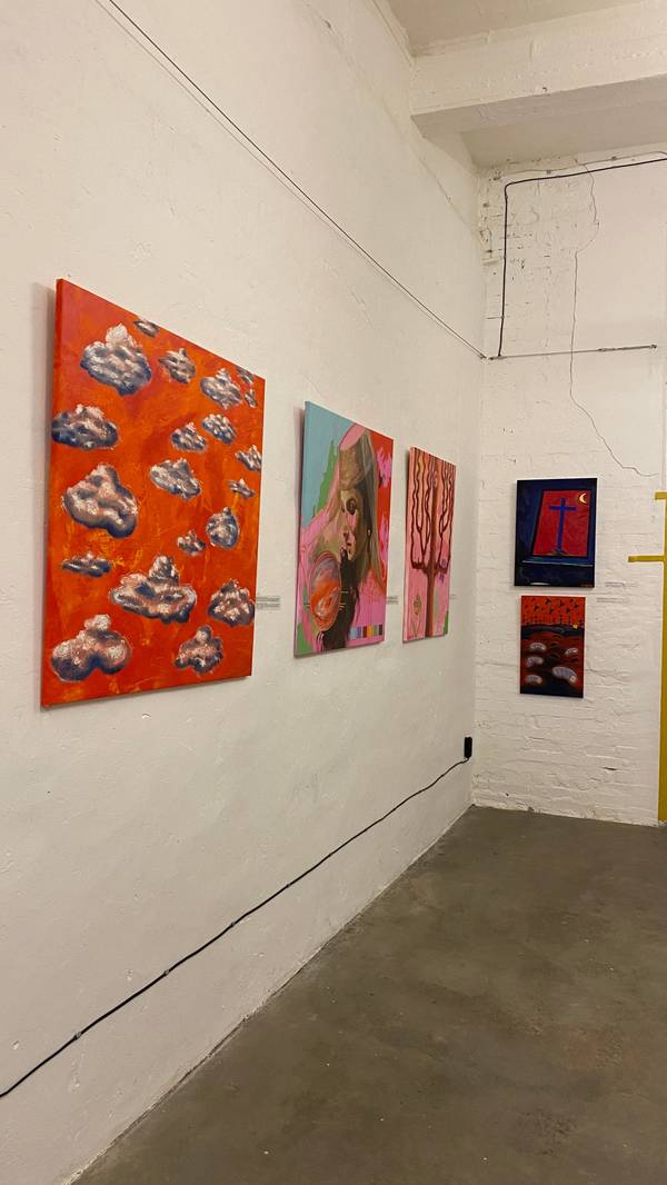 Shattered Sky Expressive and gestural Painting Tamara Safarova - Subjektiv.art