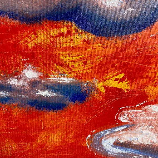 Shattered Sky Expressive and gestural Painting Tamara Safarova - Subjektiv.art