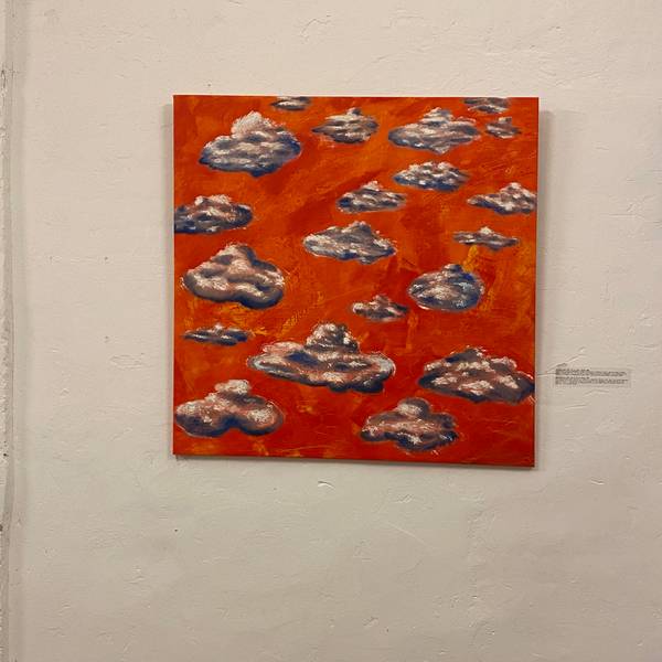 Shattered Sky Expressive and gestural Painting Tamara Safarova - Subjektiv.art