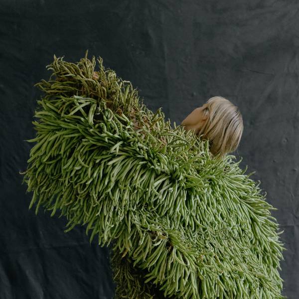 Green Bean Jacket  Abstract Sculpture Dasha Tsapenko - Subjektiv.art